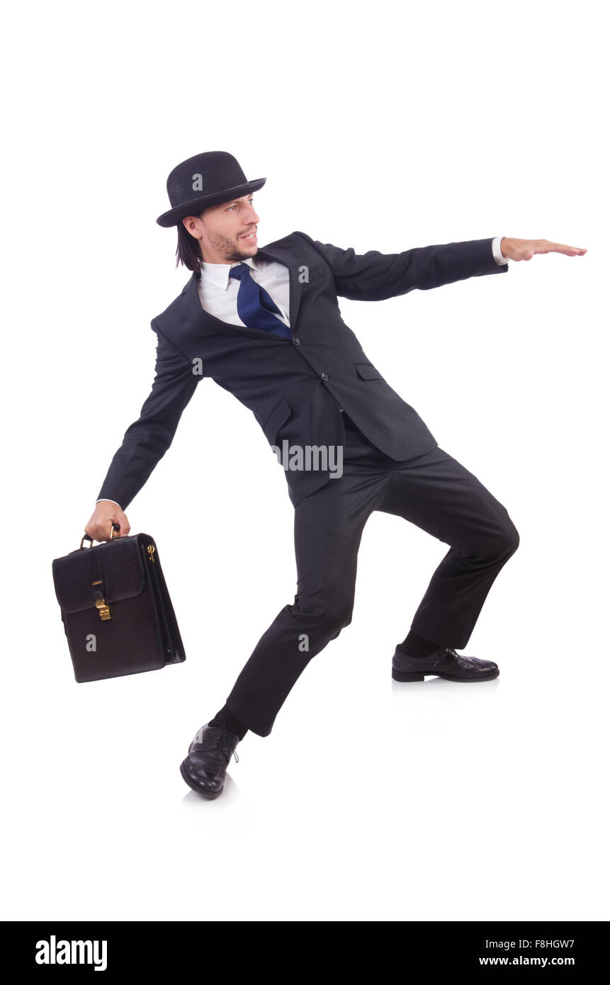 Young businessman isolated on the white background Stock Photo - Alamy