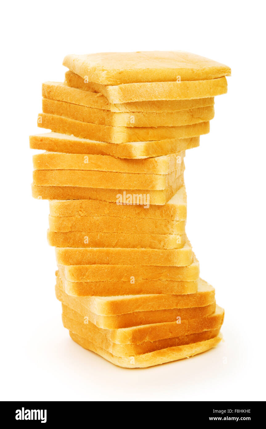 Sliced bread isolated on the white background Stock Photo - Alamy