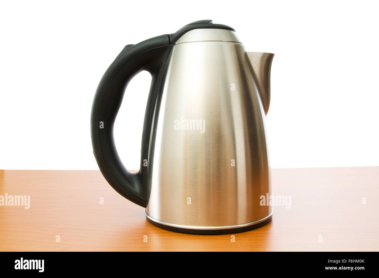 Shiny kettle isolated on the white background Stock Photo Alamy