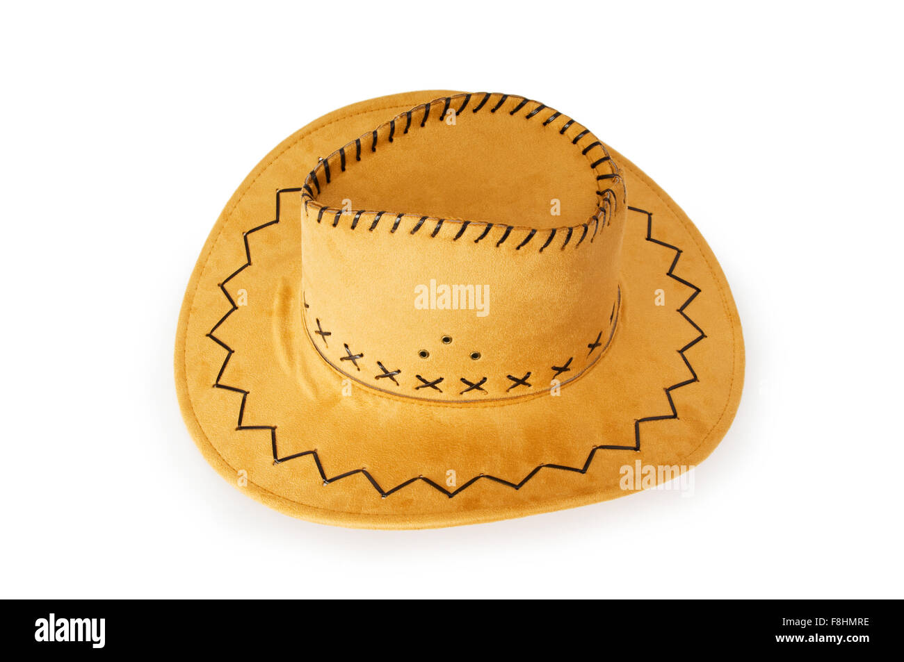 Cowboy hat isolated on the white background Stock Photo - Alamy