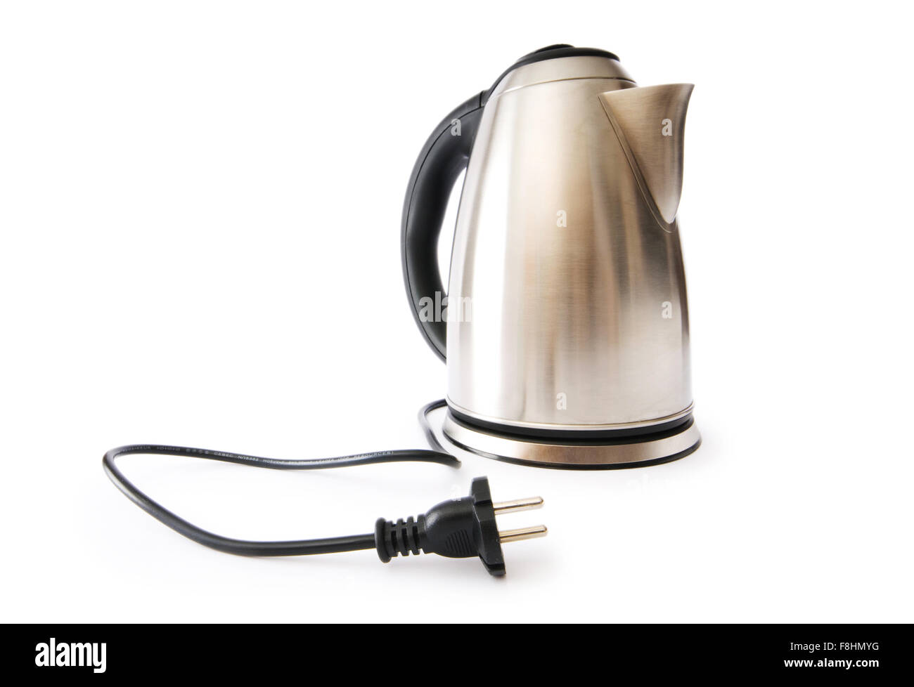 Shiny kettle isolated on the white background Stock Photo Alamy