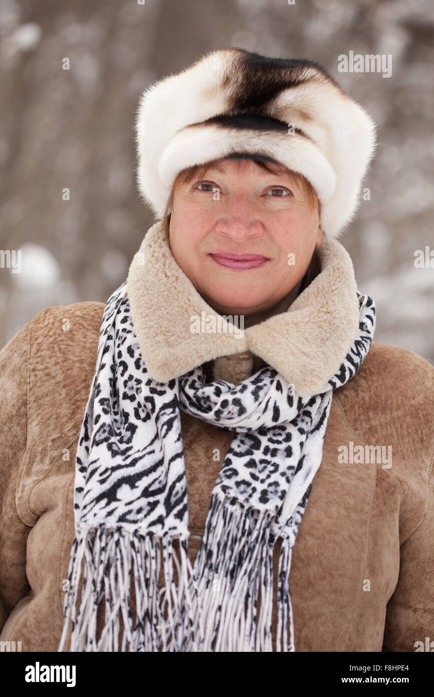 Russian woman portrait 50 years hi-res stock photography and images - Alamy
