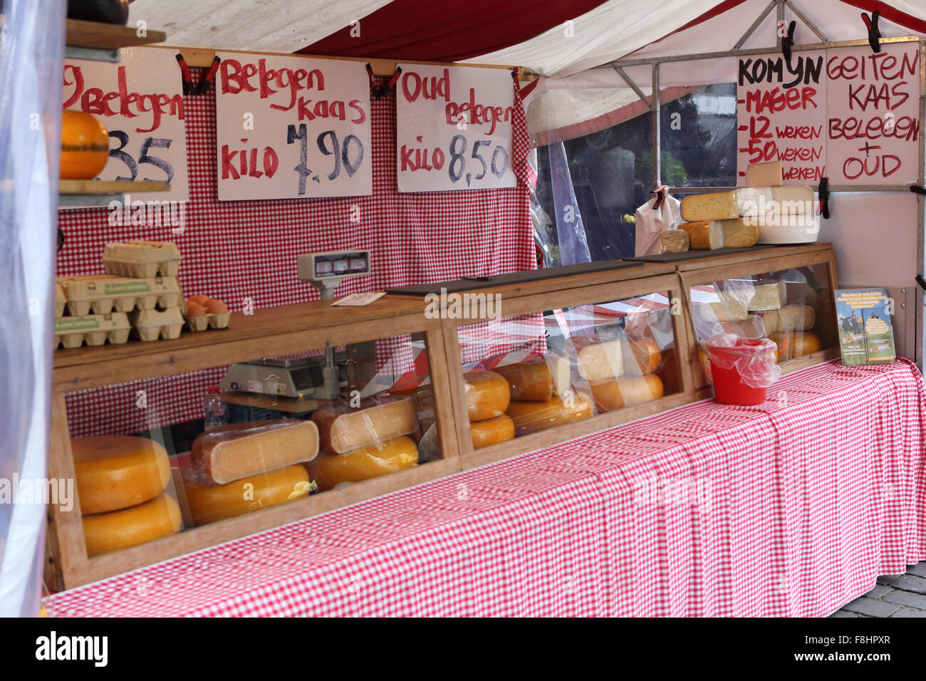 A cheese stall at the market in Breda, the Netherlands Stock Photo Alamy