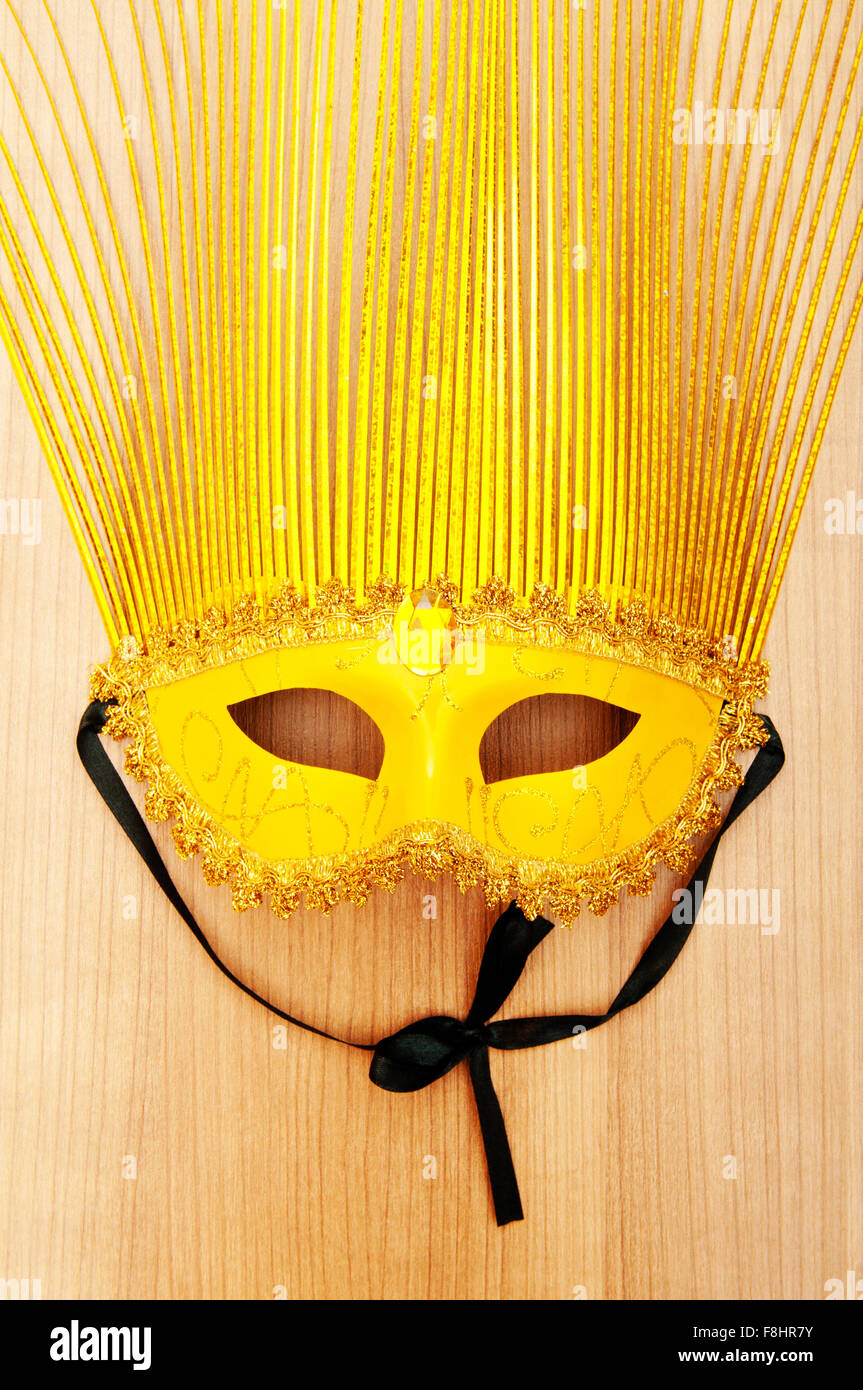 Mask with masquerade decorations Stock Photo by Neirfy007