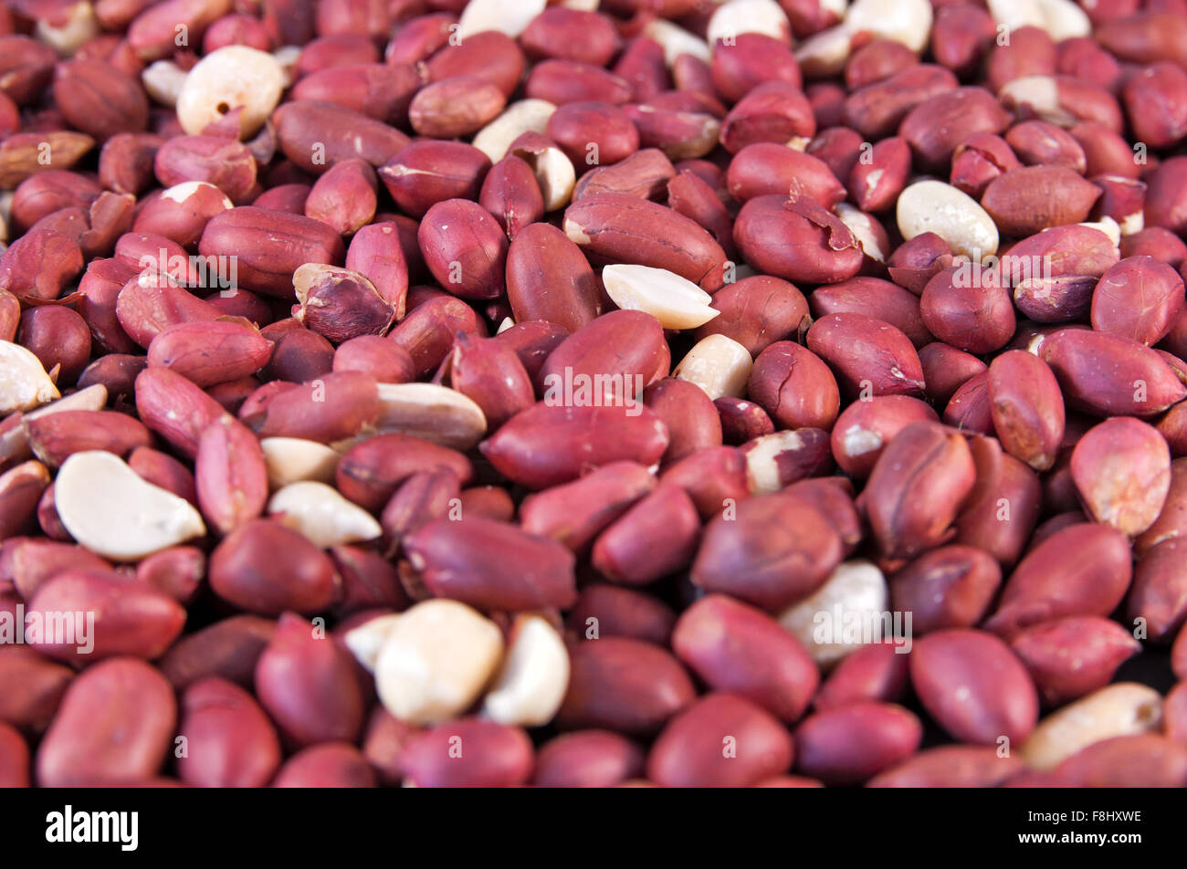 Roasted peanuts Stock Photo