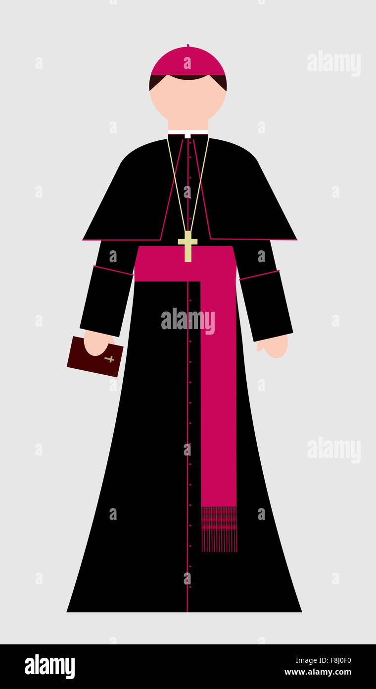 Catholic bishop with Holy Bible in his hand Stock Photo - Alamy