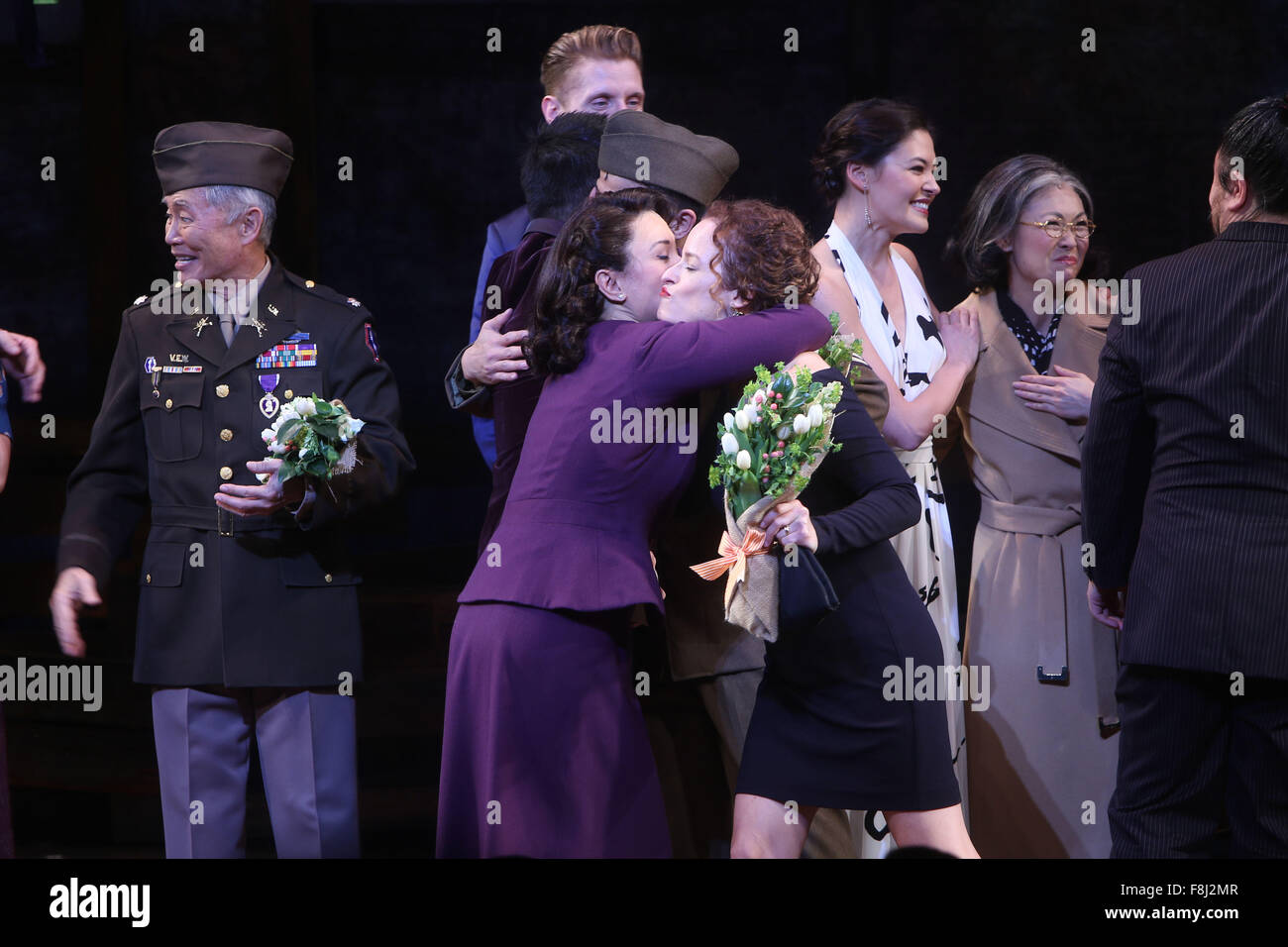 Opening Night Of Allegiance At The Longacre Theatre Curtain
