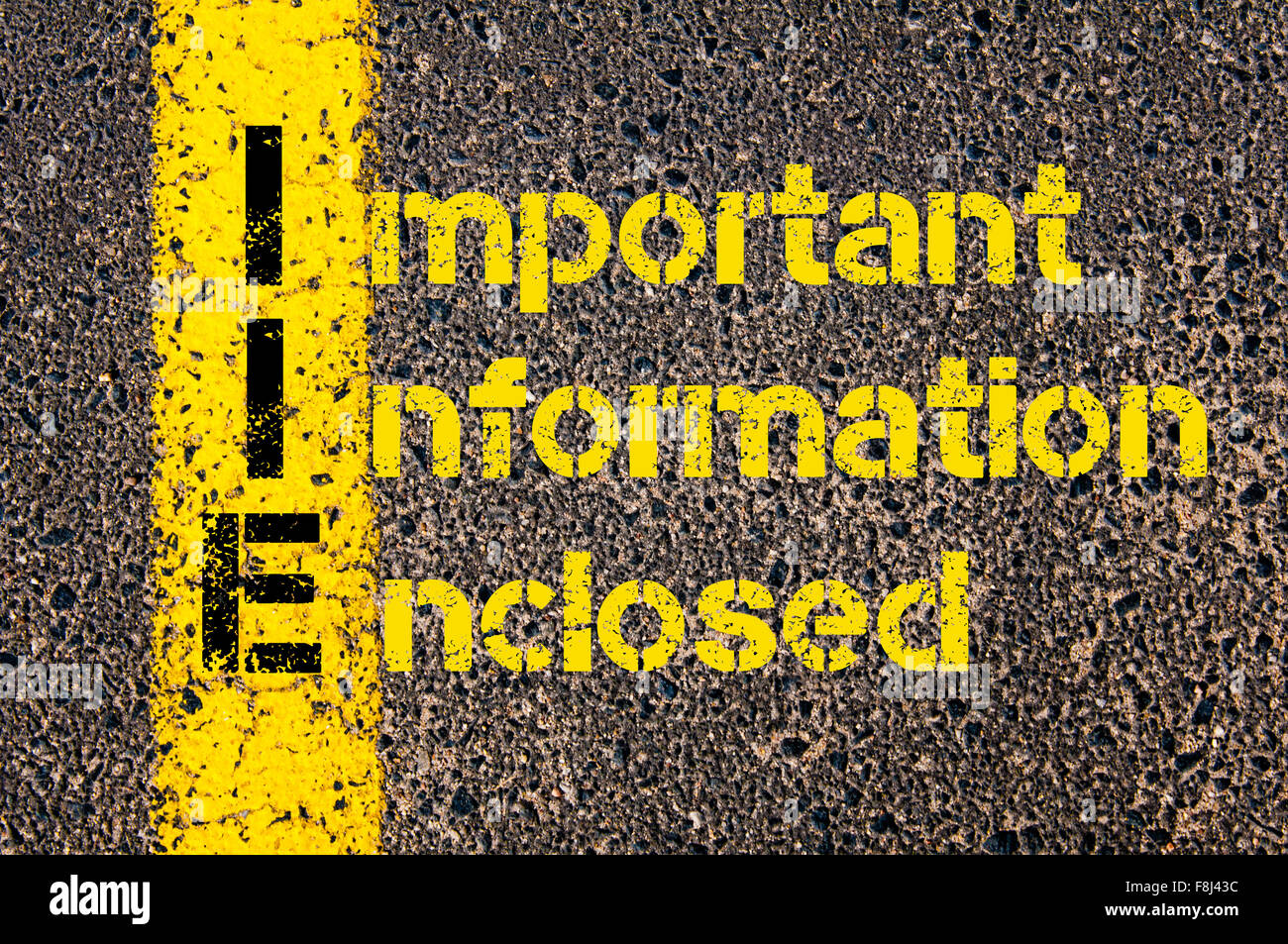 Concept Image Of Accounting Business Acronym IIE Important Information 
