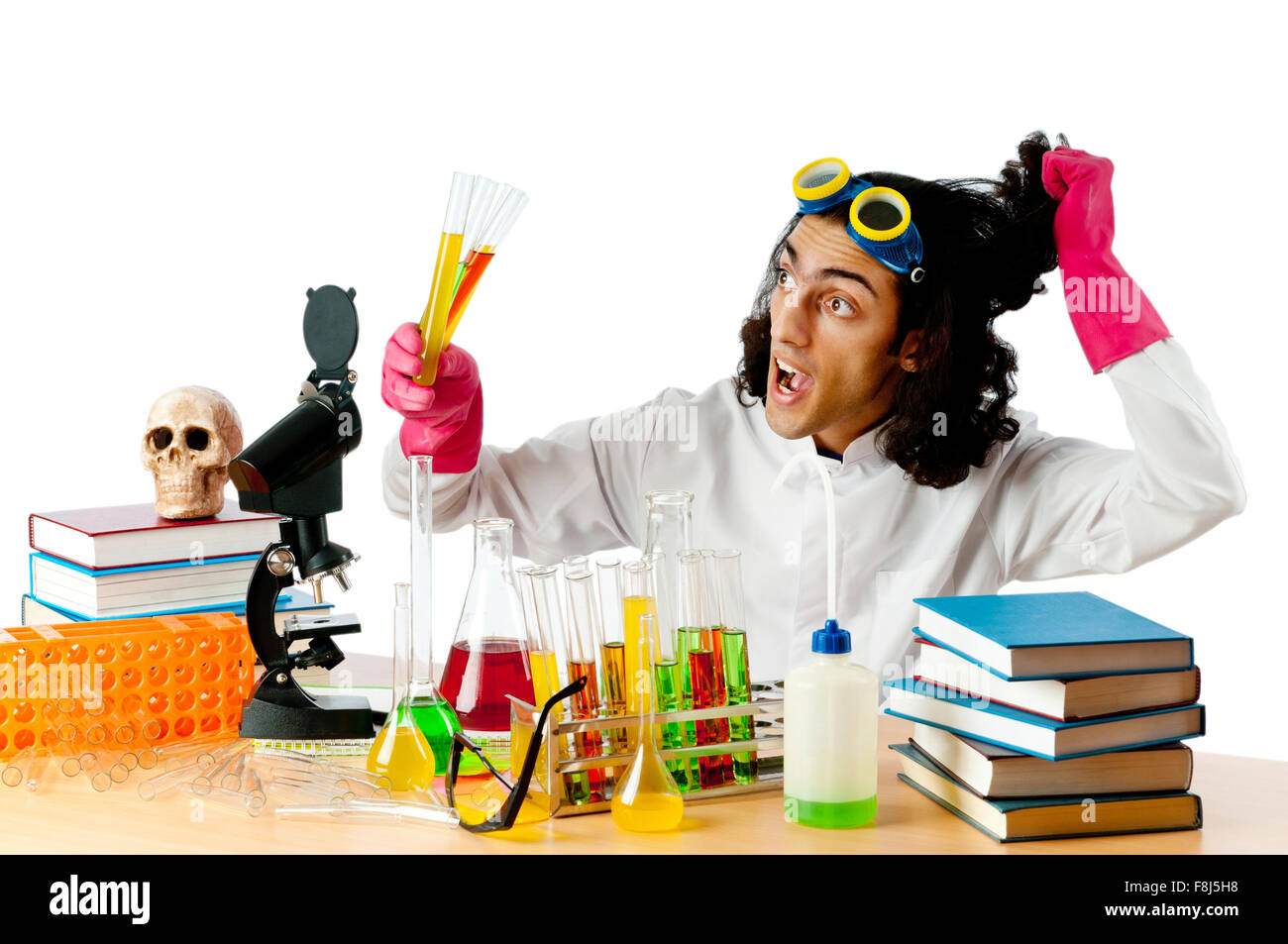 Student working in the chemical lab Stock Photo - Alamy