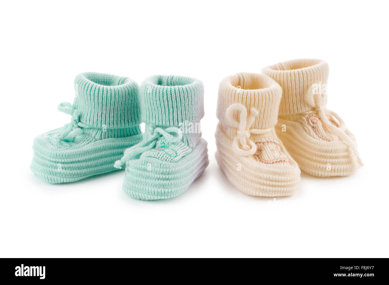 Woven baby shoes isolated on white background Stock Photo - Alamy