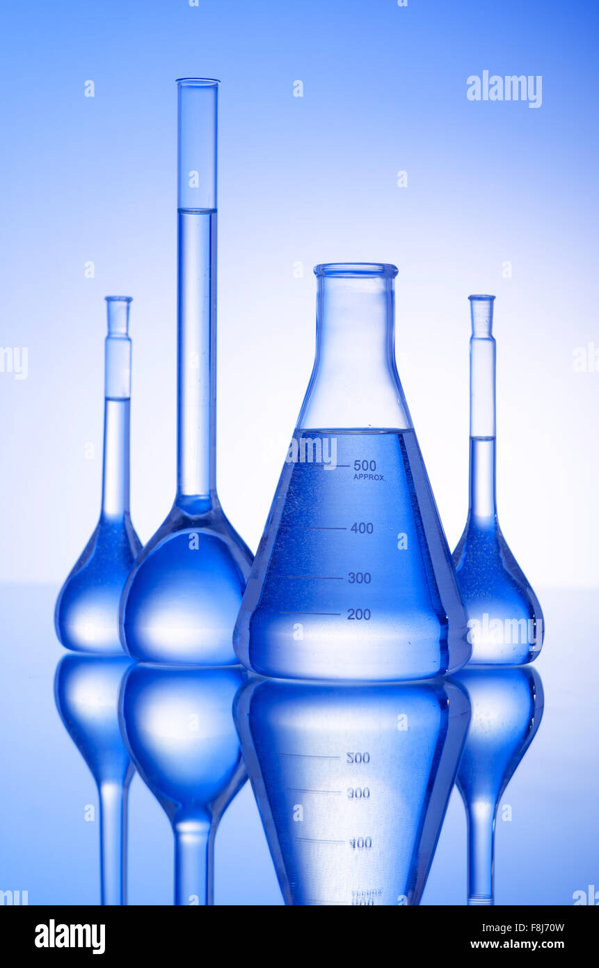 Chemical glass tubing in lab Stock Photo Alamy