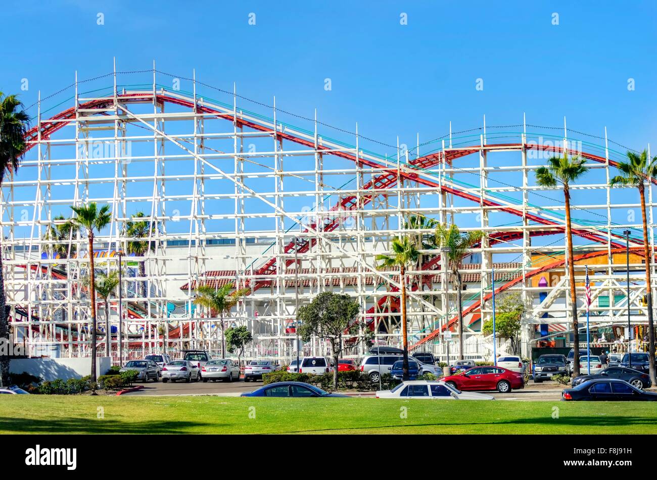 The Belmont amusement Park in Bonita cove park in southern Mission Bay