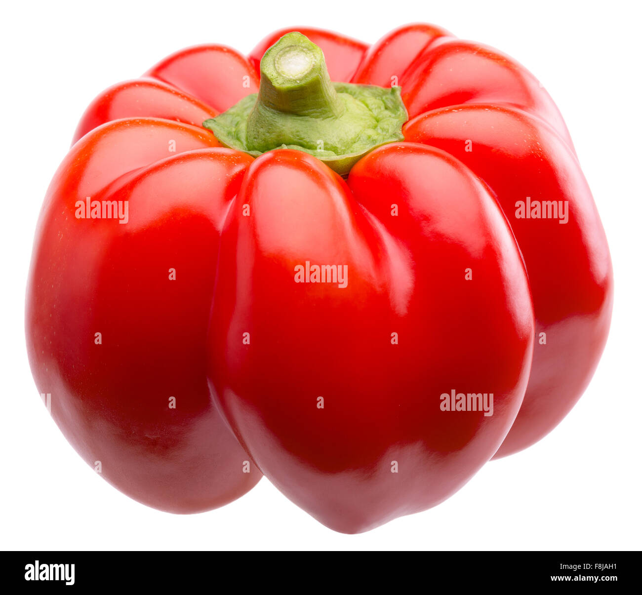 red pepper isolated on the white background. Stock Photo