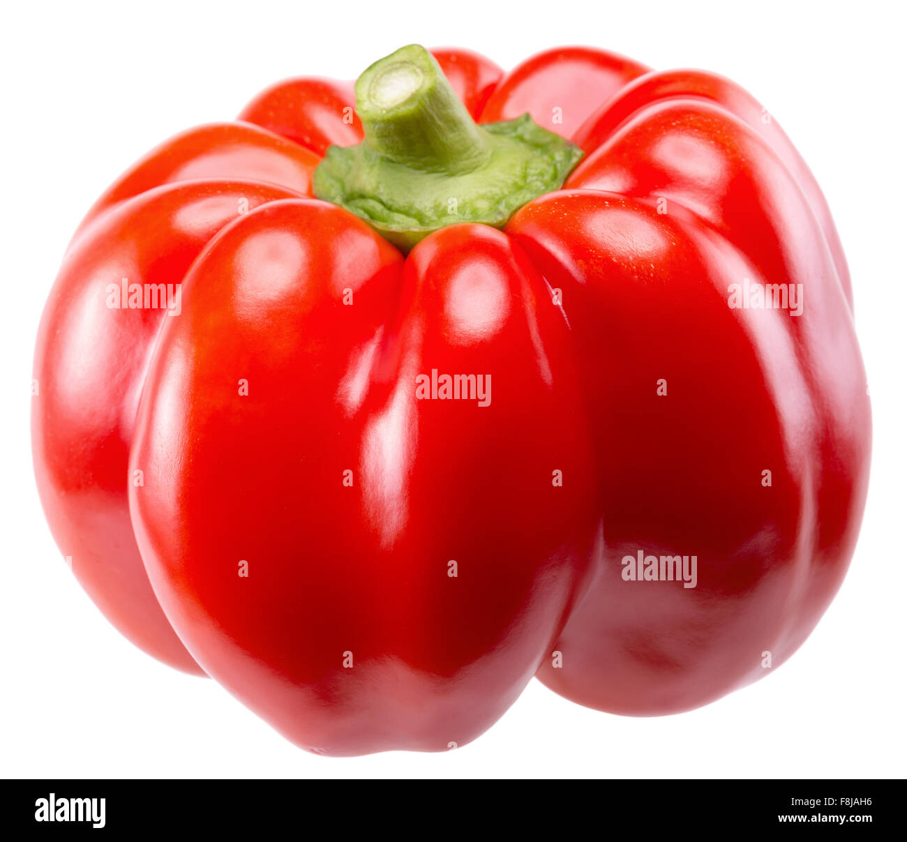 red pepper isolated on the white background. Stock Photo