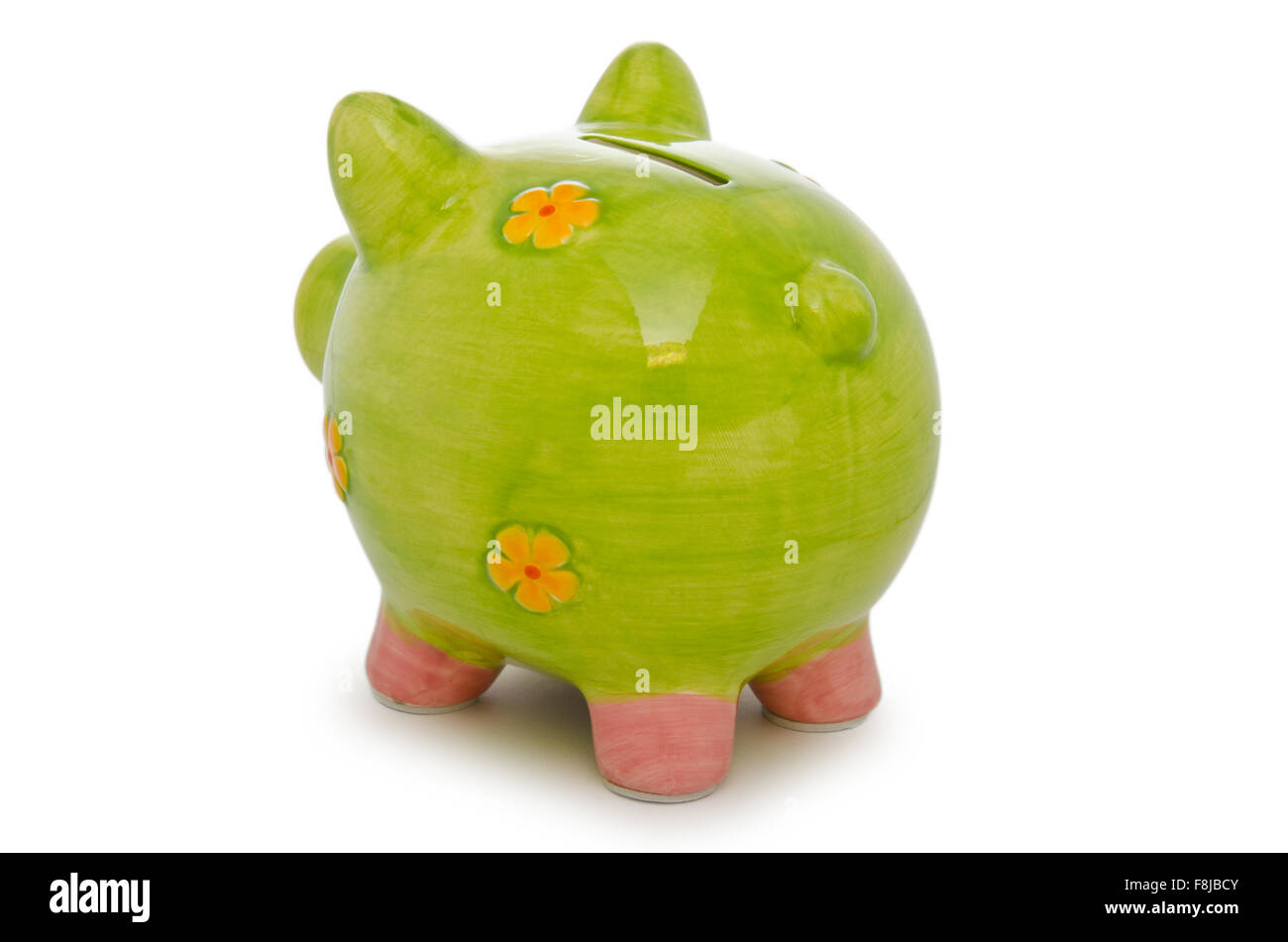 Piggy bank isolated on the white background Stock Photo - Alamy