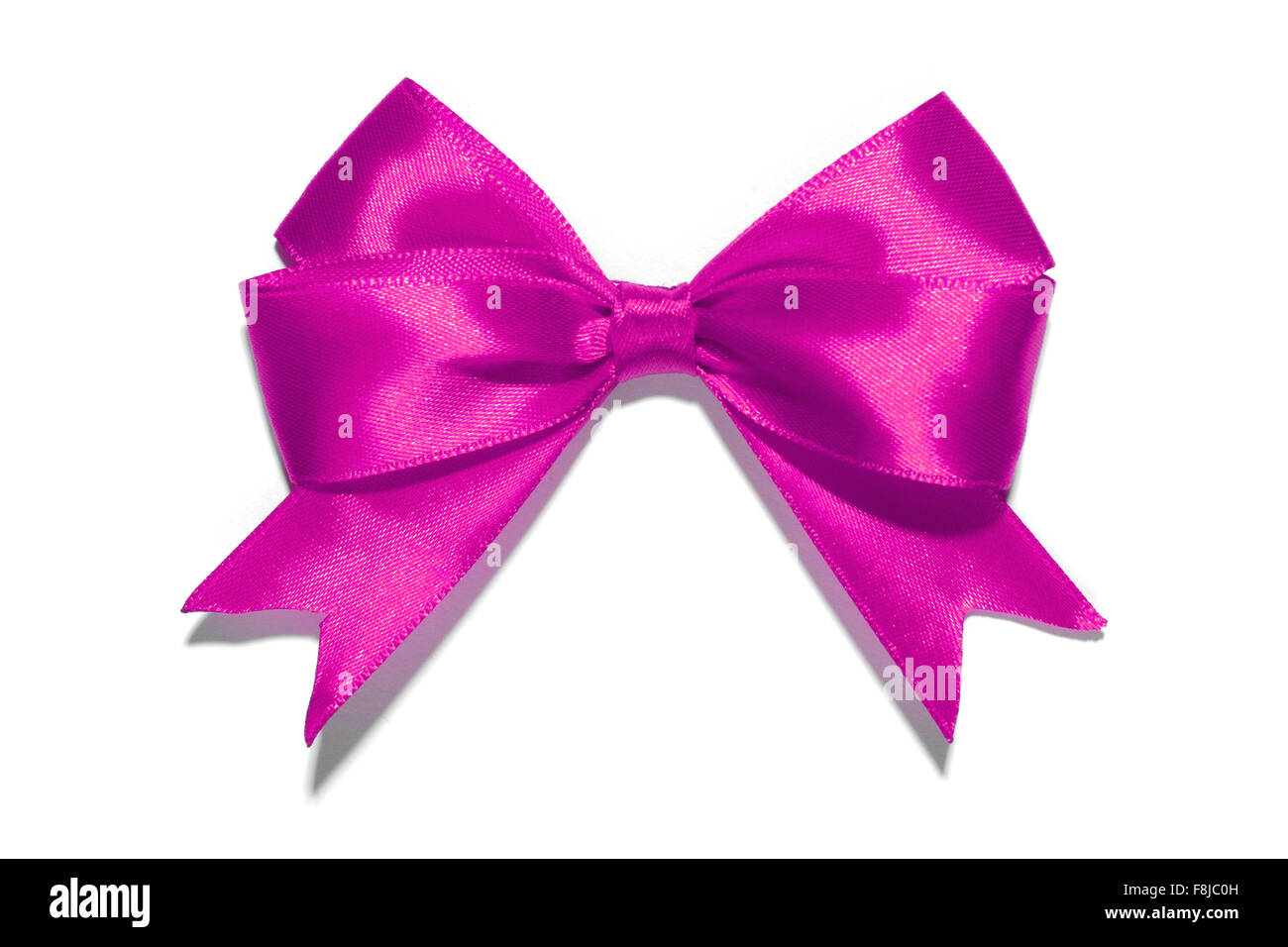 Shiny purple satin ribbon on white background Stock Photo - Alamy