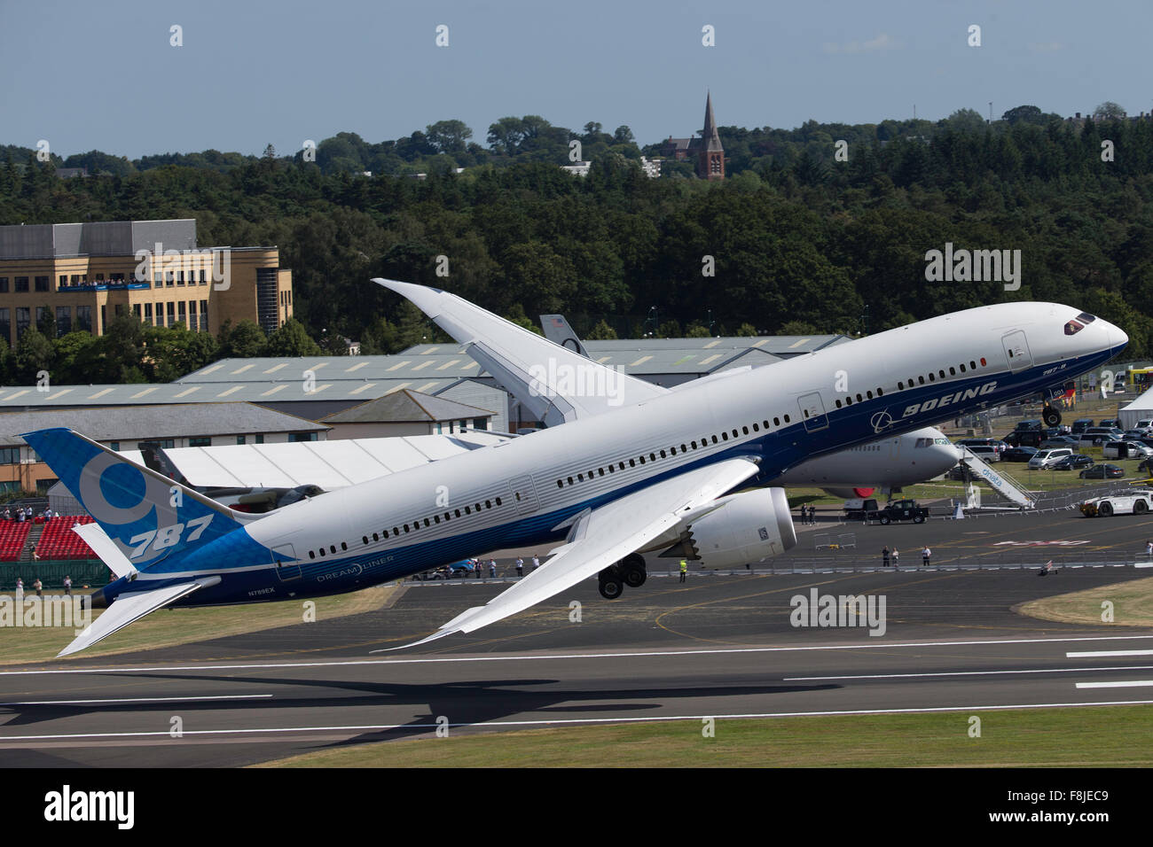 Boeing 787 Dreamliner airshow Stock Photo