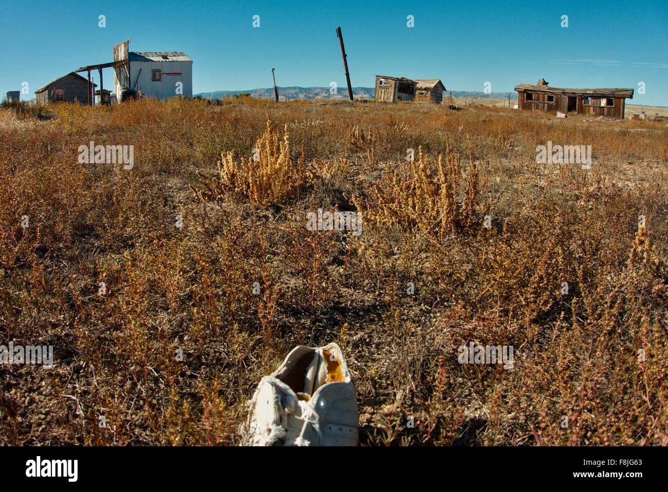 The dilapidated Cisco post office sits at the top left Stock Photo Alamy