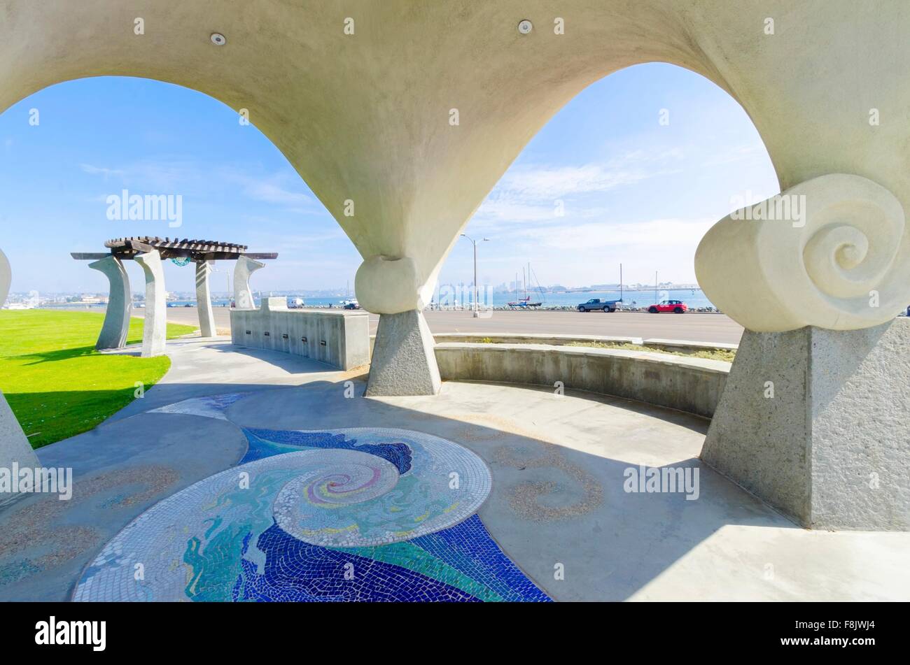 The Pacific Portal, aka Shelter Island Gazebo, at Point Loma, in San