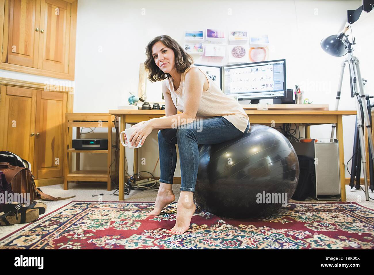 Exercise Ball Desk Stock Photos Exercise Ball Desk Stock Images