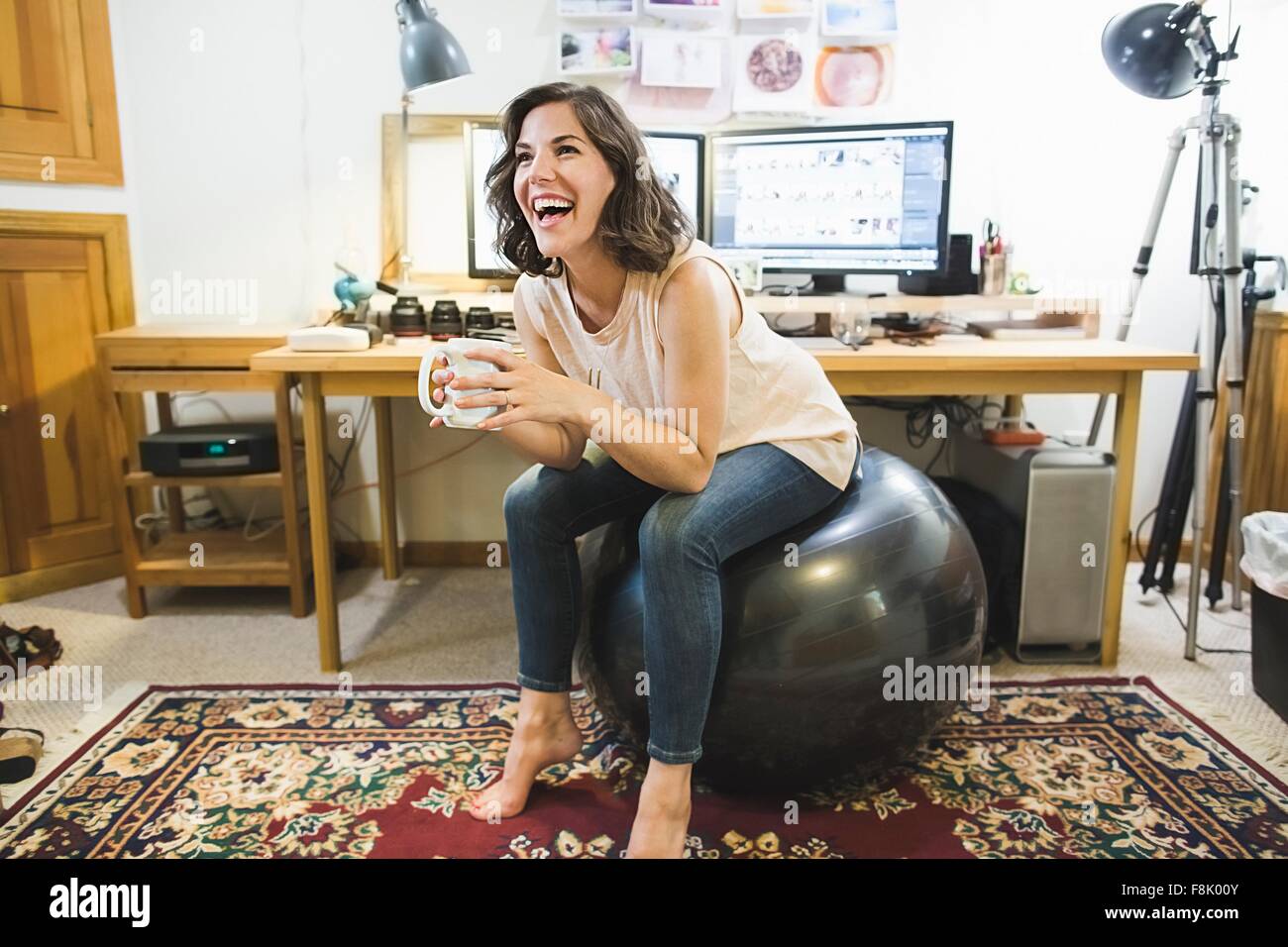 Exercise Ball Desk Stock Photos Exercise Ball Desk Stock Images