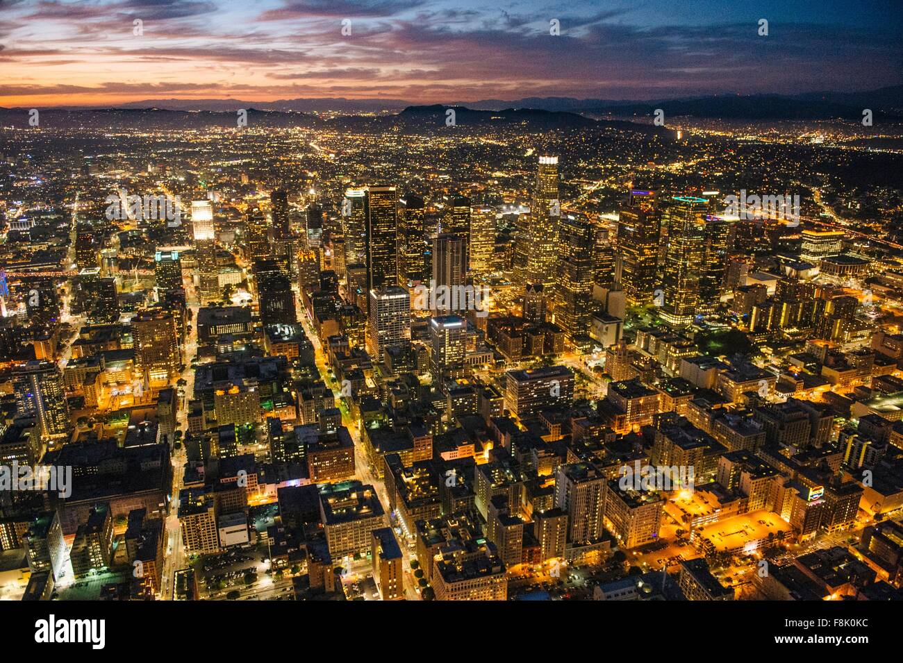 Aerial view of Los Angeles, California, USA Stock Photo Alamy