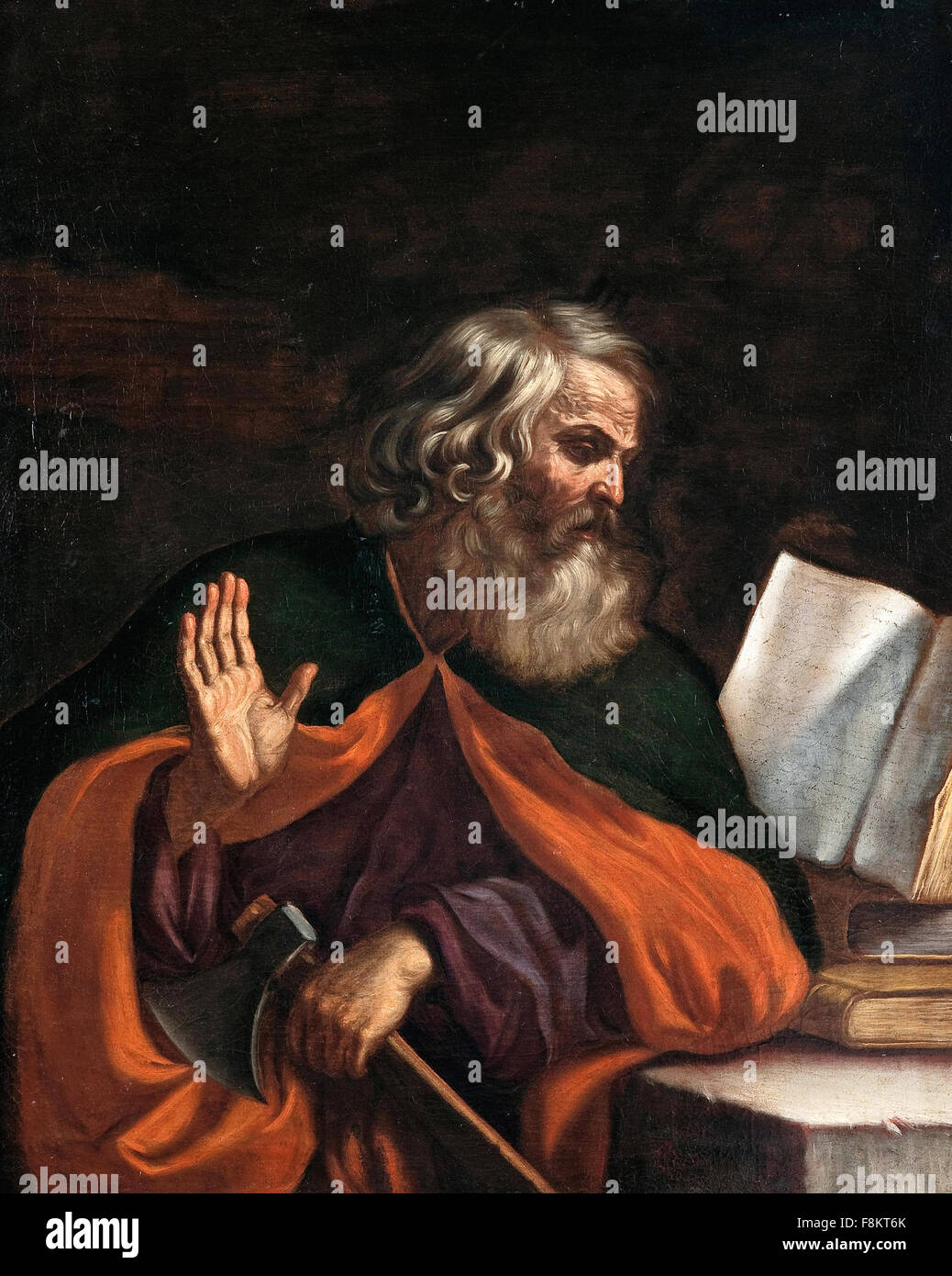 Giovanni Francesco Barbieri - Guercino - The Apostle Saint Matthew Stock Photo