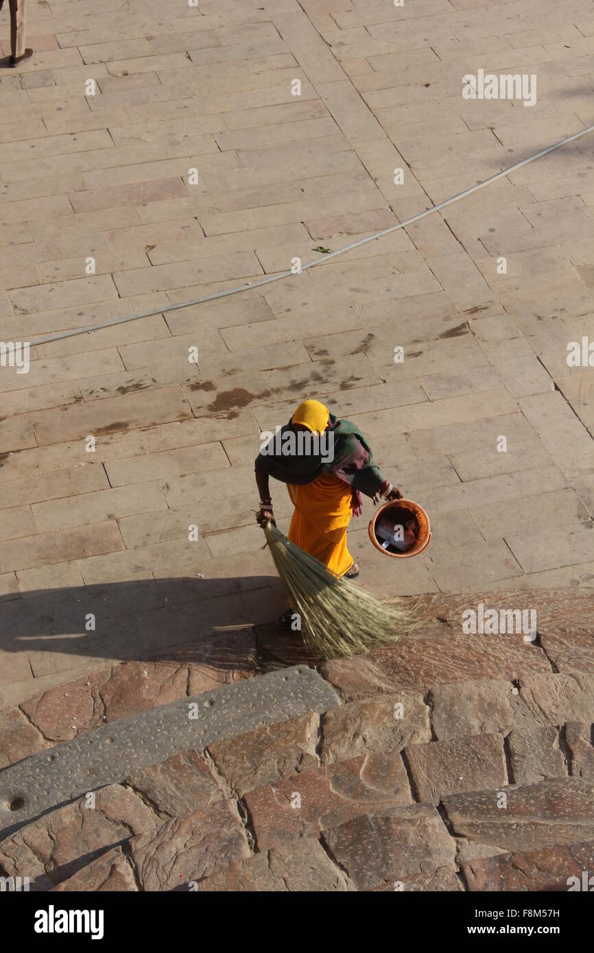 Jaipur india amer fort stairs hi-res stock photography and images - Alamy