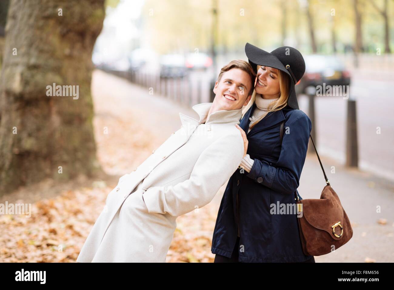 Romantic young couple fooling around hi-res stock photography and ...