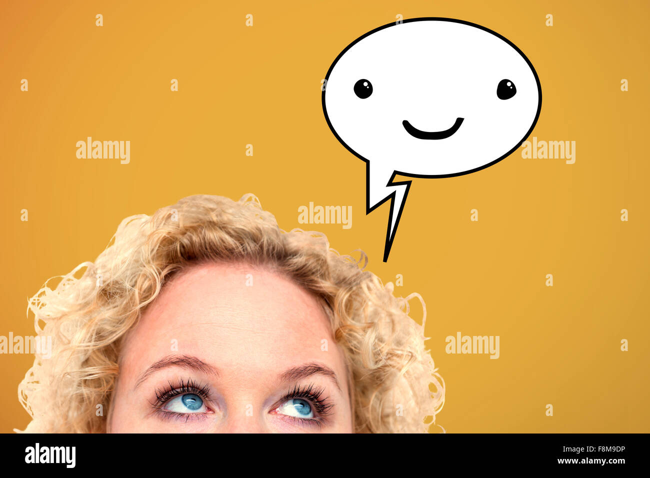 Blonde woman eyes up close hi-res stock photography and images - Alamy