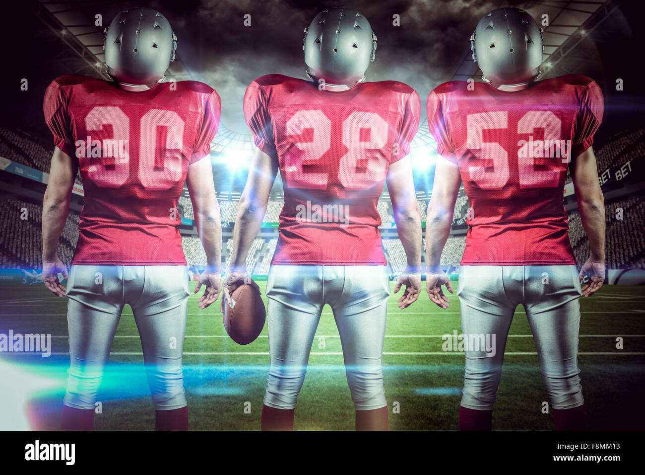 Composite image of american football team Stock Photo Alamy
