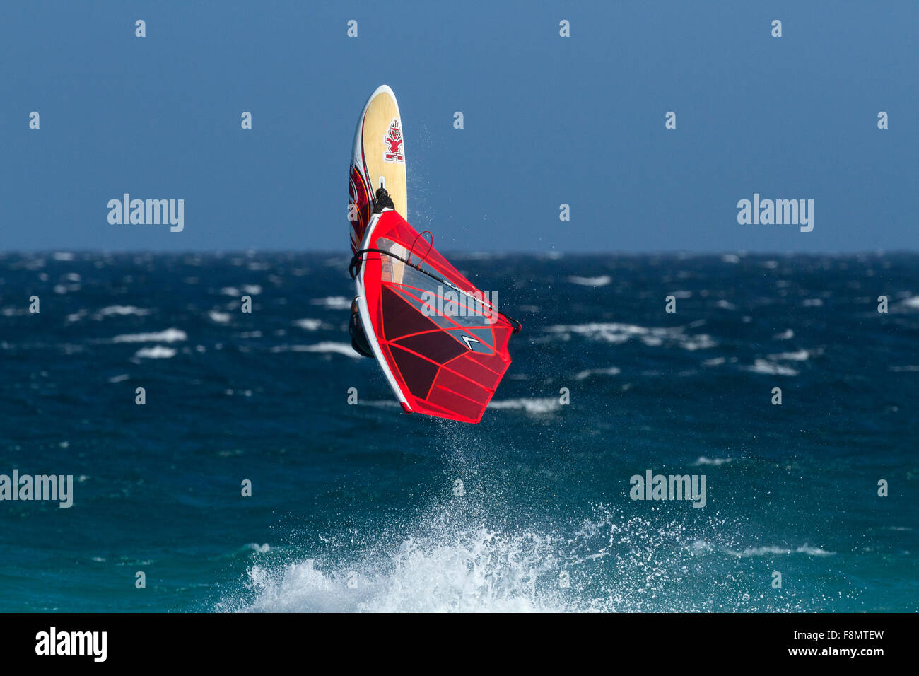 Wind Surfer wave jumping, Esperance, Western Australia Stock Photo Alamy
