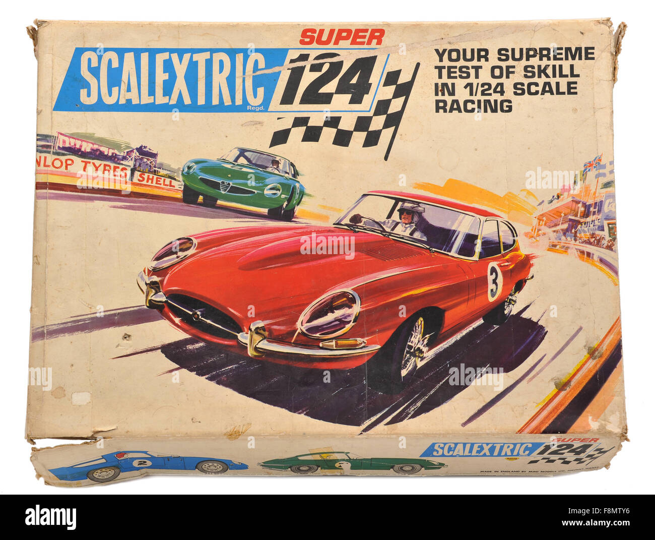 Scalextric Super 124 boxed race track and cars set Stock Photo