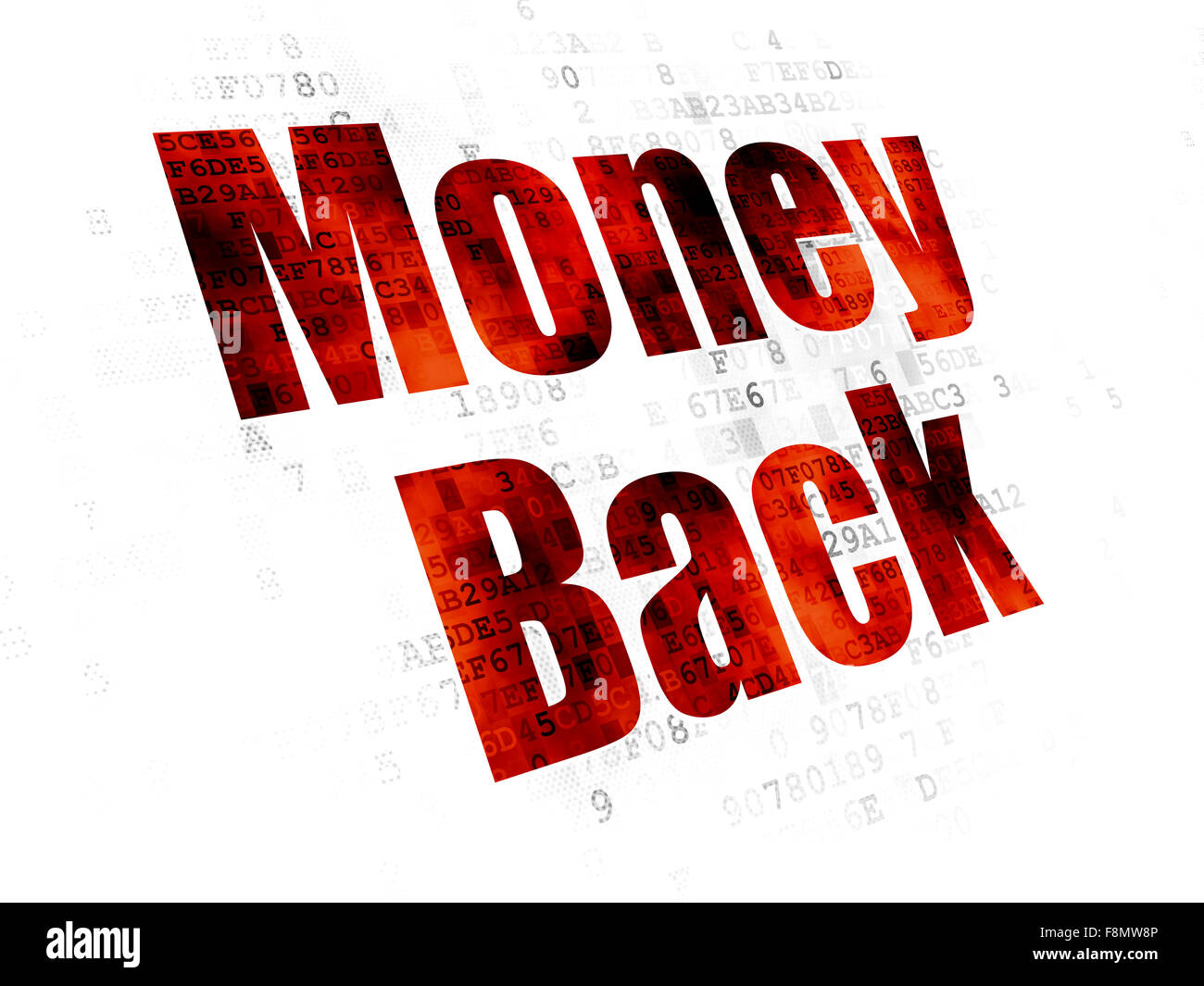 Business concept: Money Back on Digital background Stock Photo - Alamy