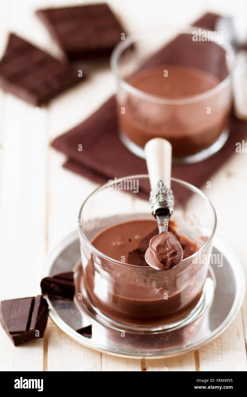 Mousse Au Chocolat Stock Photos &amp; Mousse Au Chocolat Stock Images - Alamy