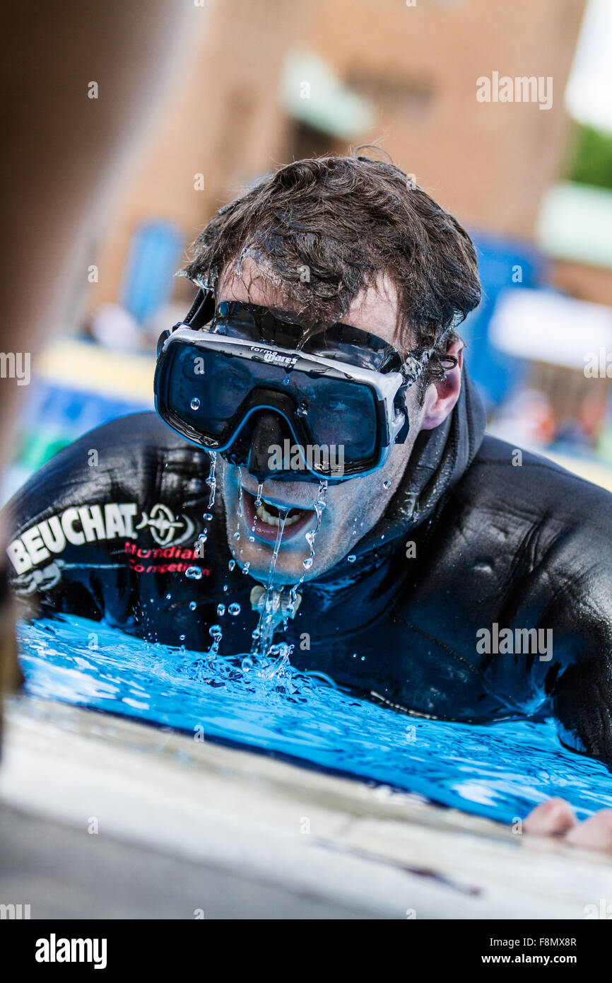 MONTREAL, CIRCA JUNE 2014 Two Hot Spring Days of Freediving