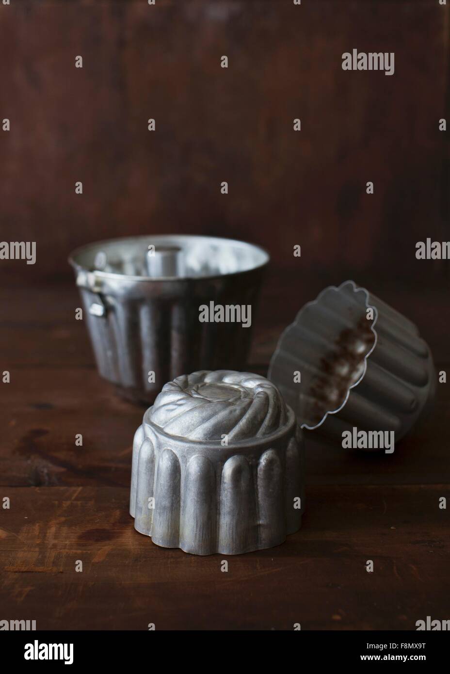 Baking tins Stock Photo