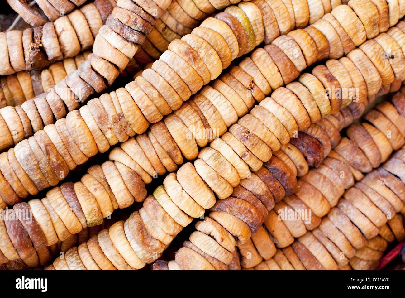 Strings of dried figs Stock Photo - Alamy