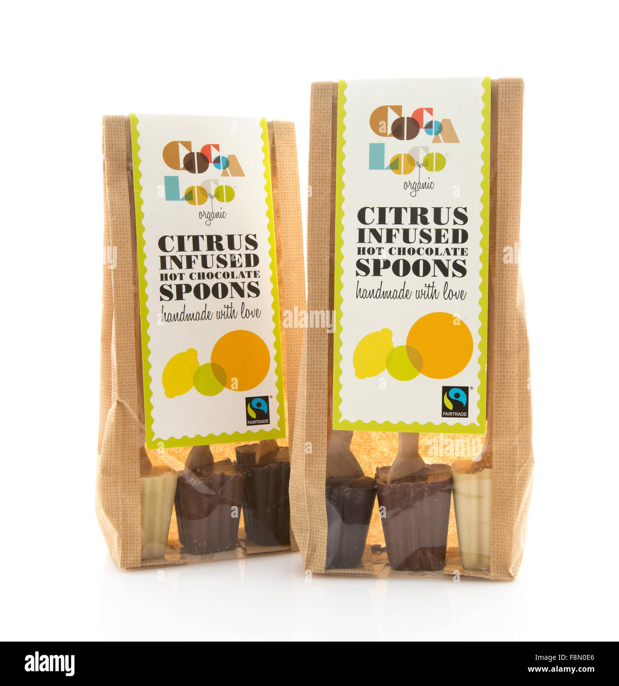 Cocoa Loco Organic Citrus Infused Hot Chocolate Spoons made with Fair