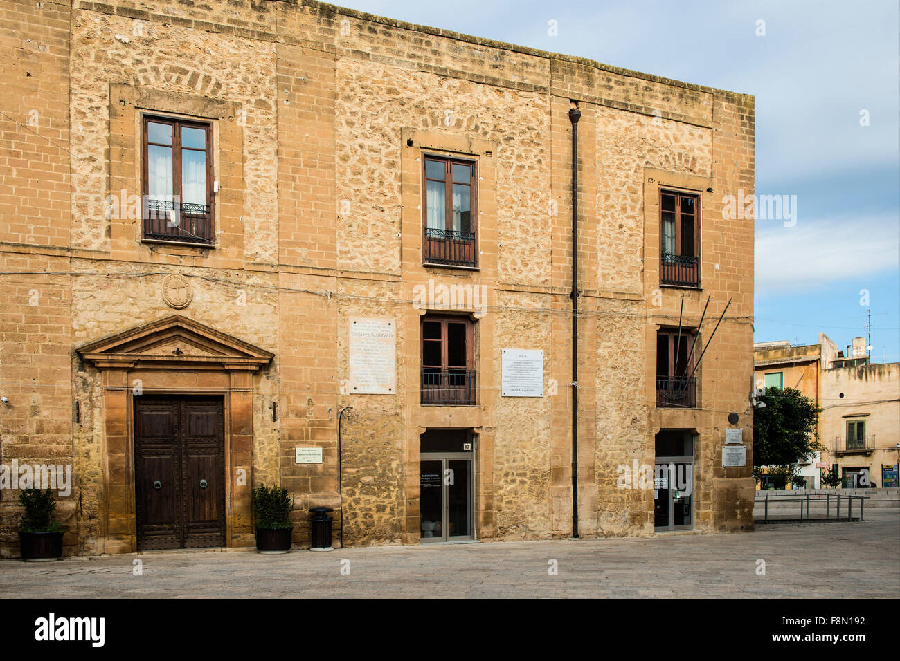Italy, Sicily, Castelvetrano, Casa Giuratoria Stock Photo