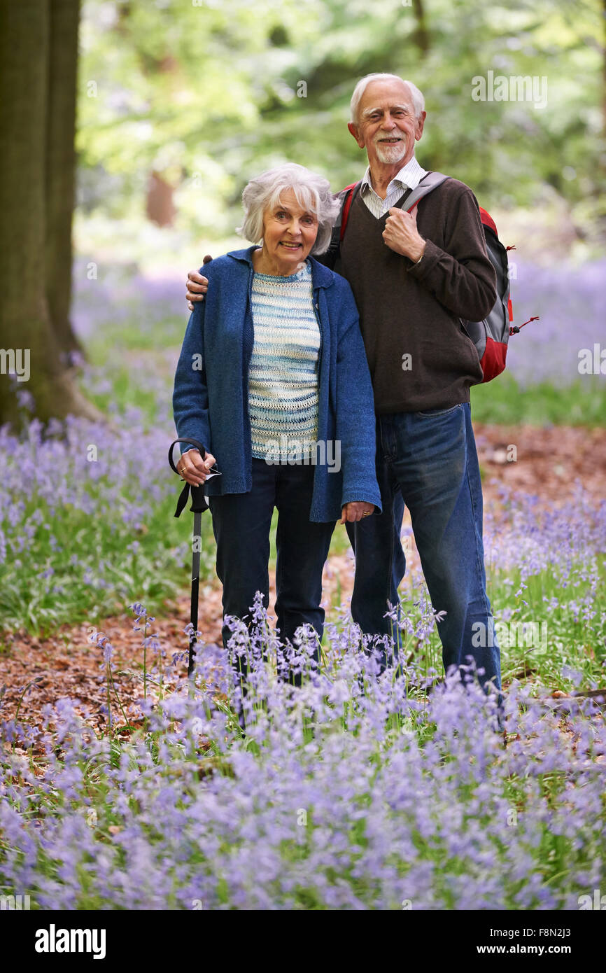 Man woman walking stick senior hi-res stock photography and images - Alamy