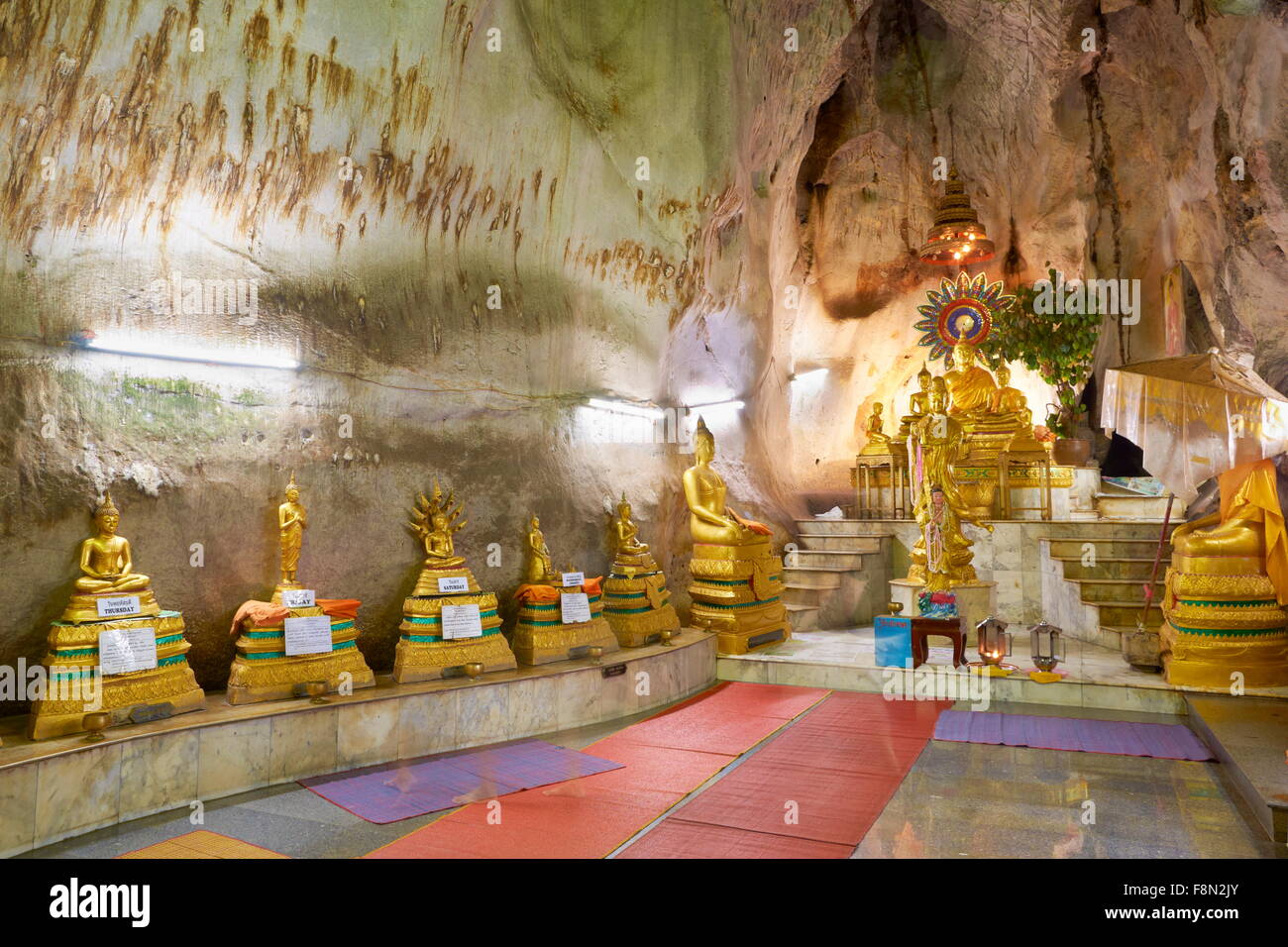 Thailand - Khao Yoi Buddhist Cave Temple Stock Photo