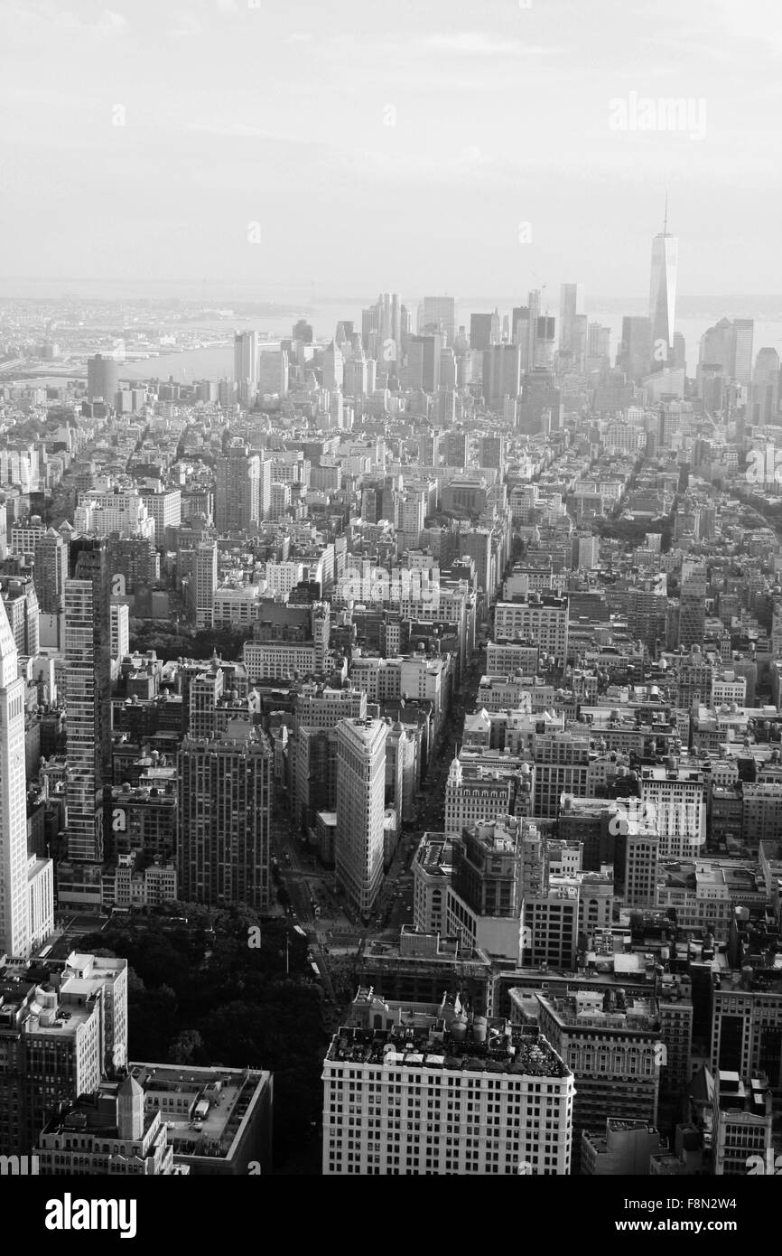 New york city aerial view hi-res stock photography and images - Alamy