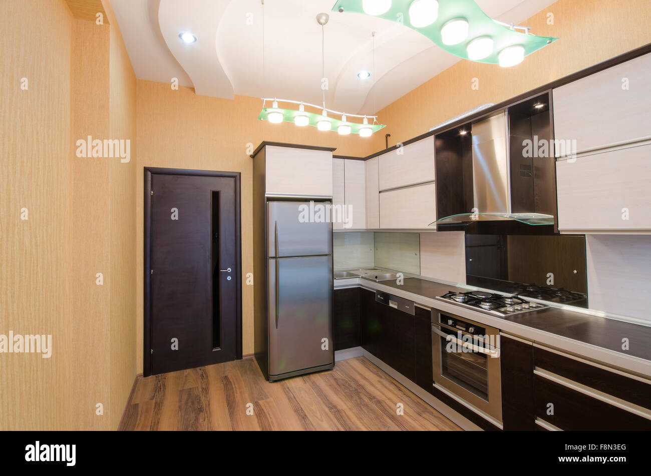 Interior of modern kitchen Stock Photo - Alamy