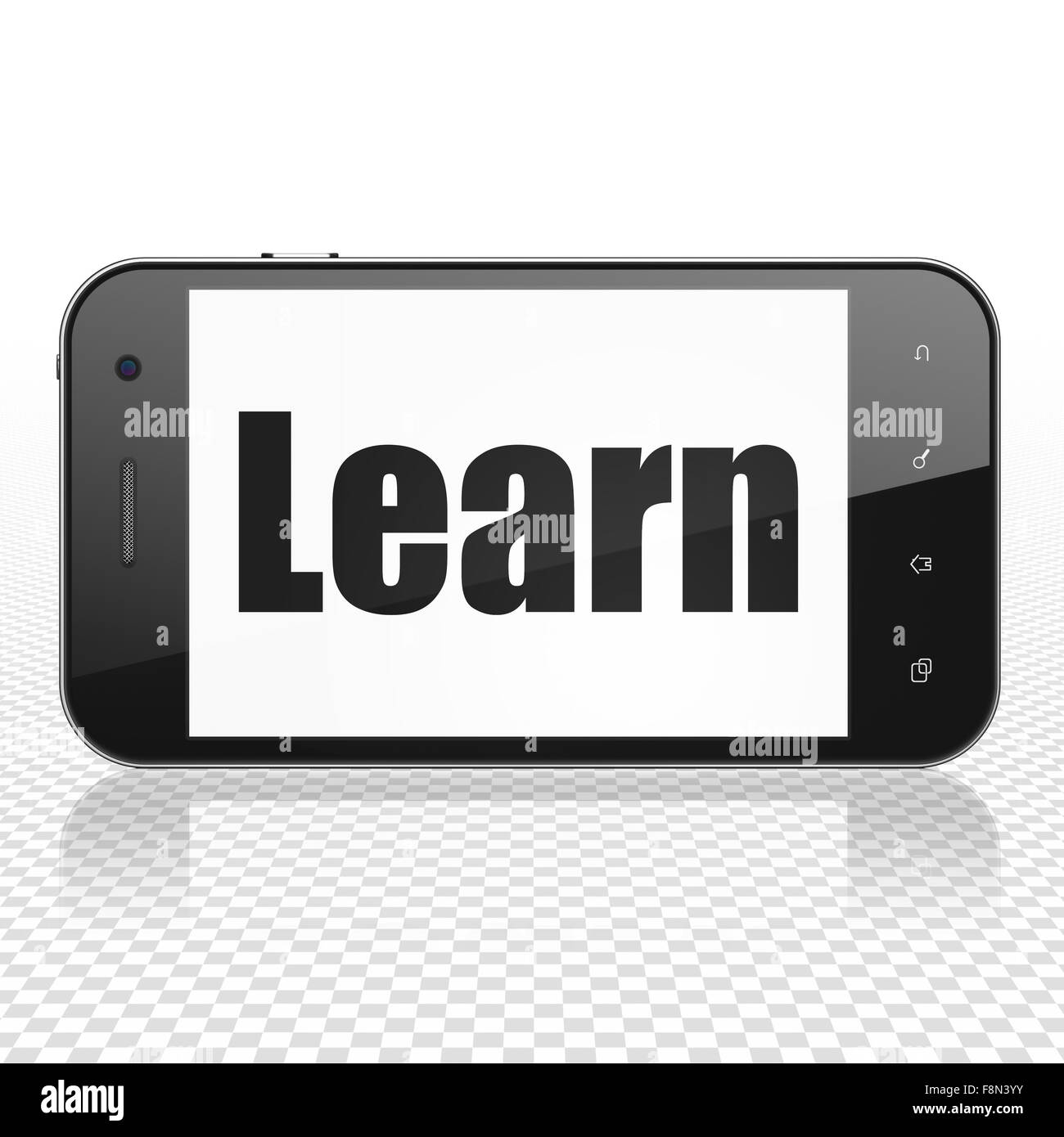 Education concept: Smartphone with Learn on display Stock Photo - Alamy