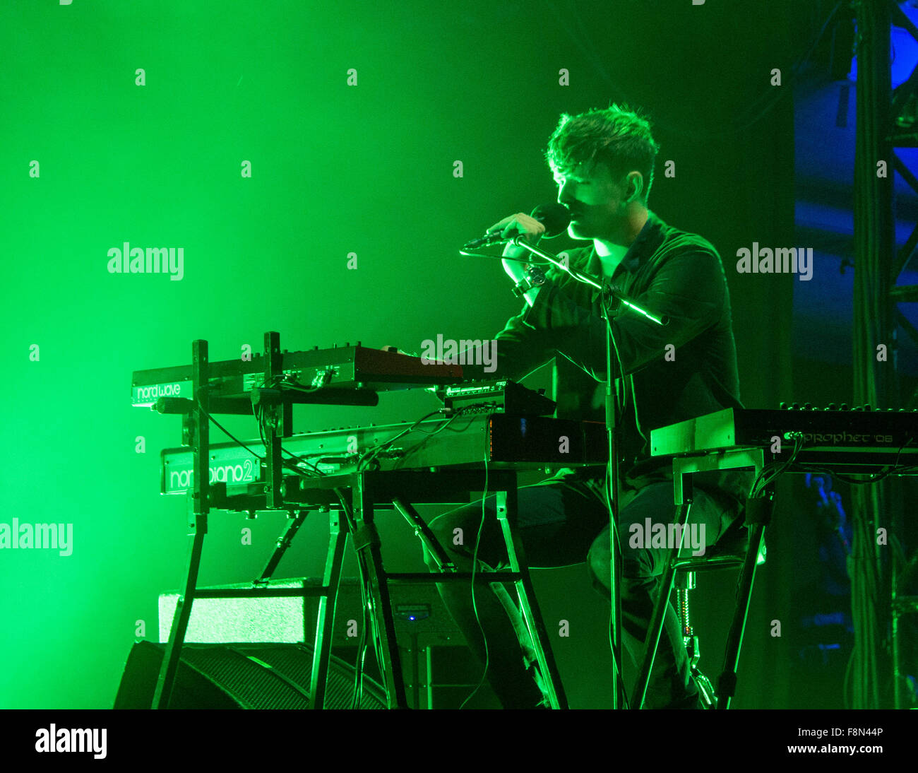 James Blake playing live Stock Photo