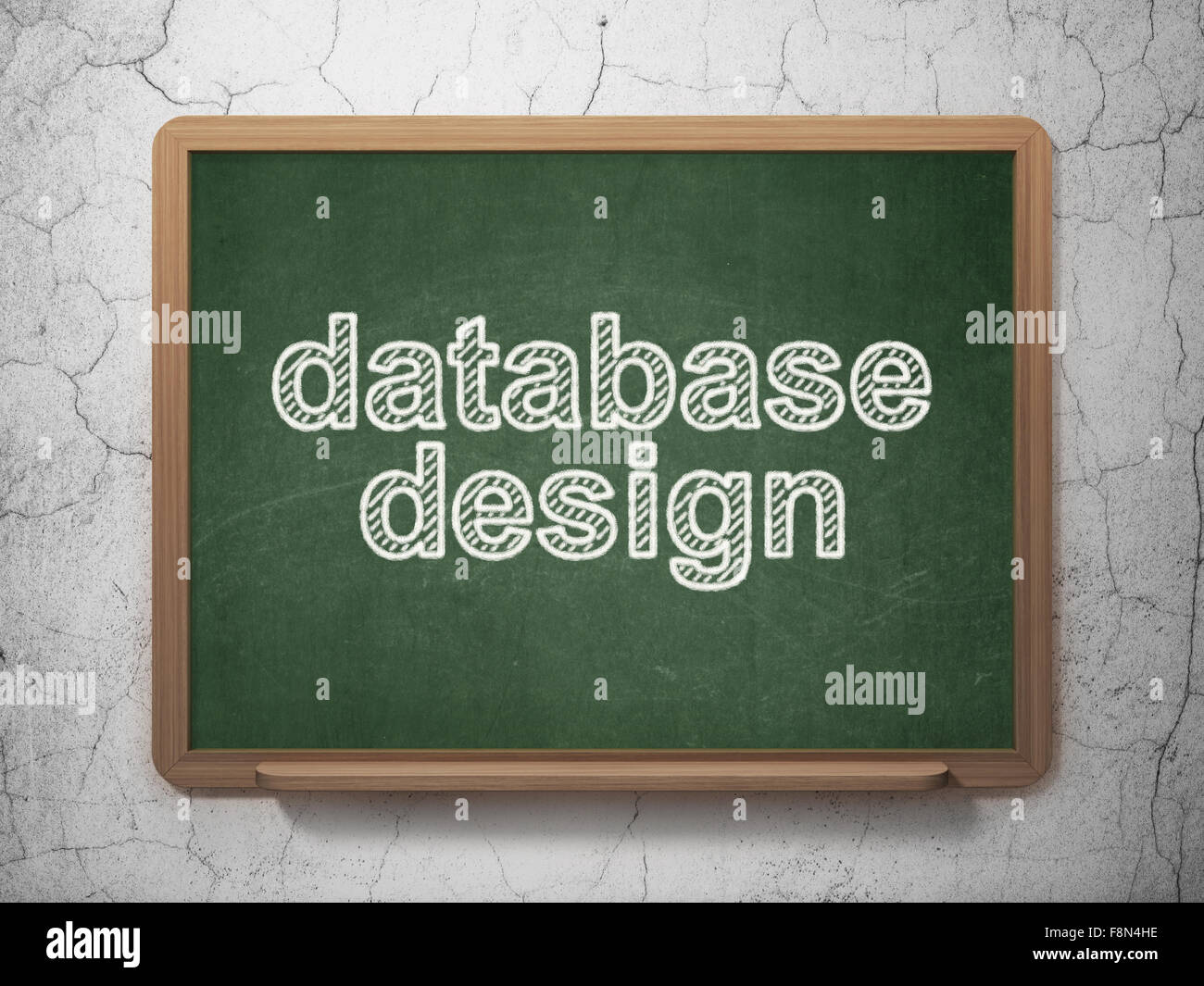 Software concept: Database Design on chalkboard background Stock Photo ...