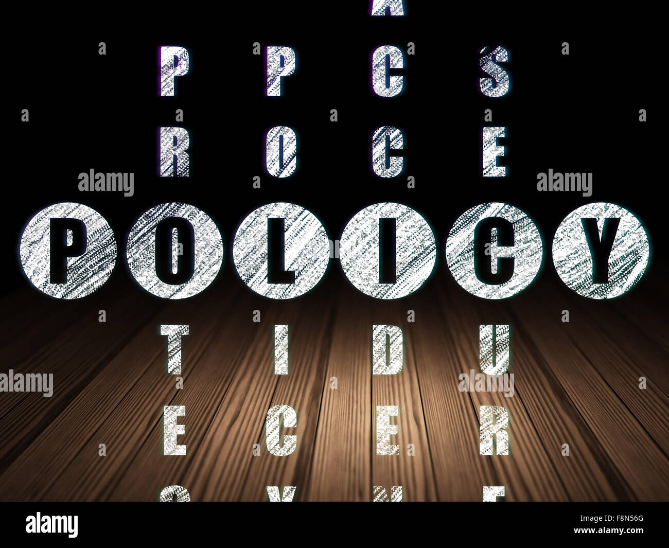 Insurance concept: Policy in Crossword Puzzle Stock Photo Alamy