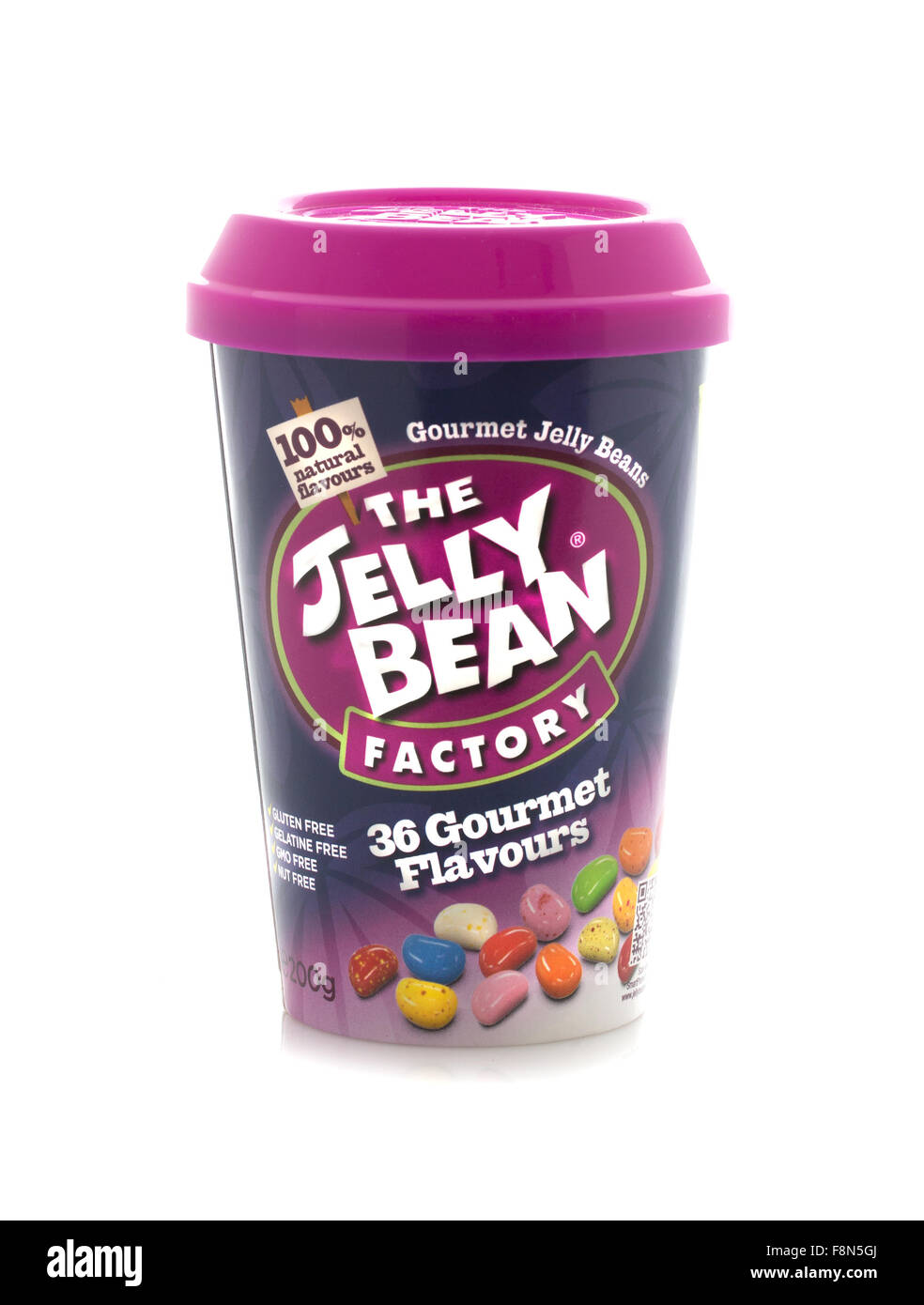 Tub Of The Jelly Bean Factory Gourmet Jelly Beans on a White Background