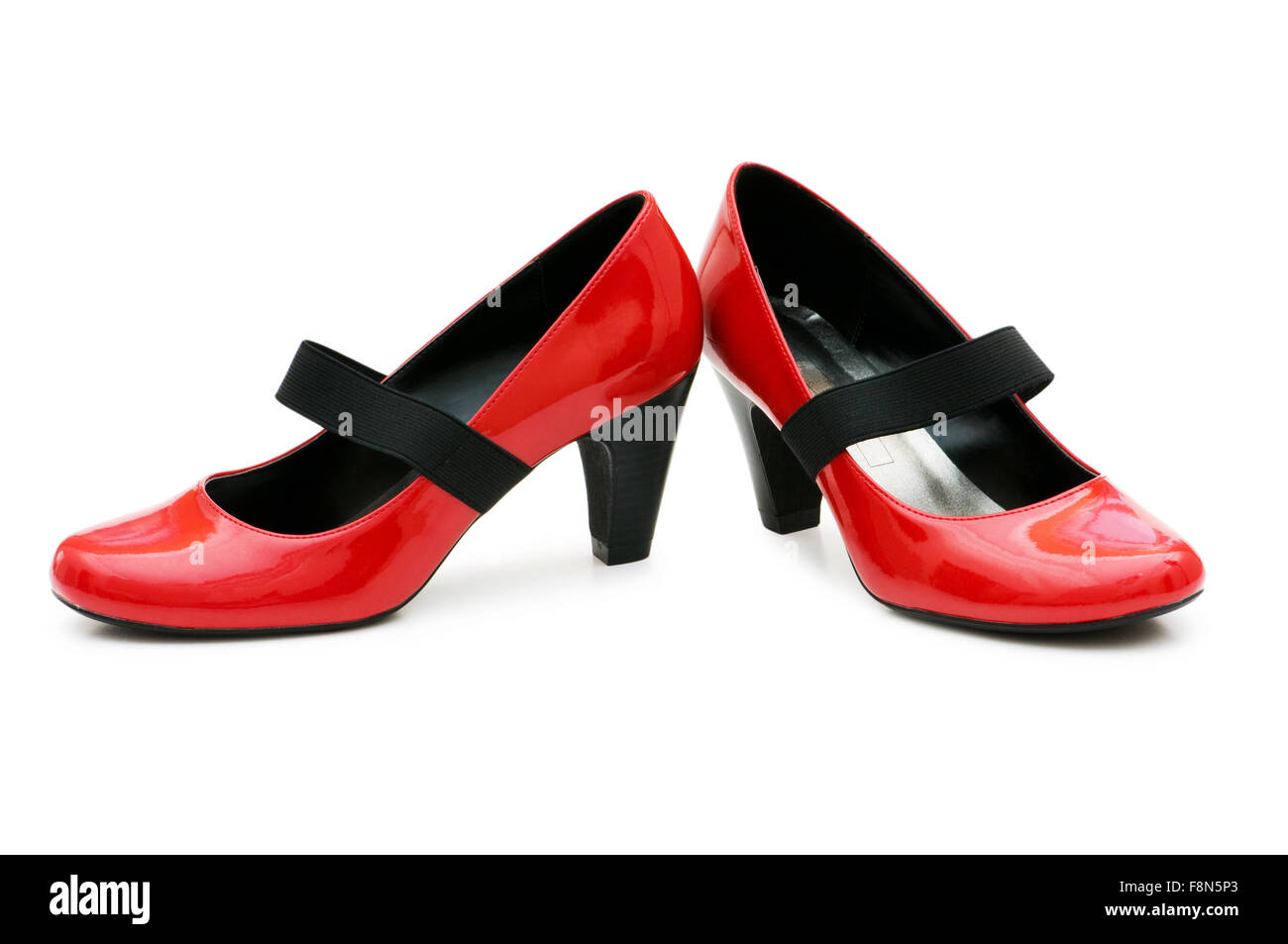 Woman shoes isolated on the white background Stock Photo - Alamy